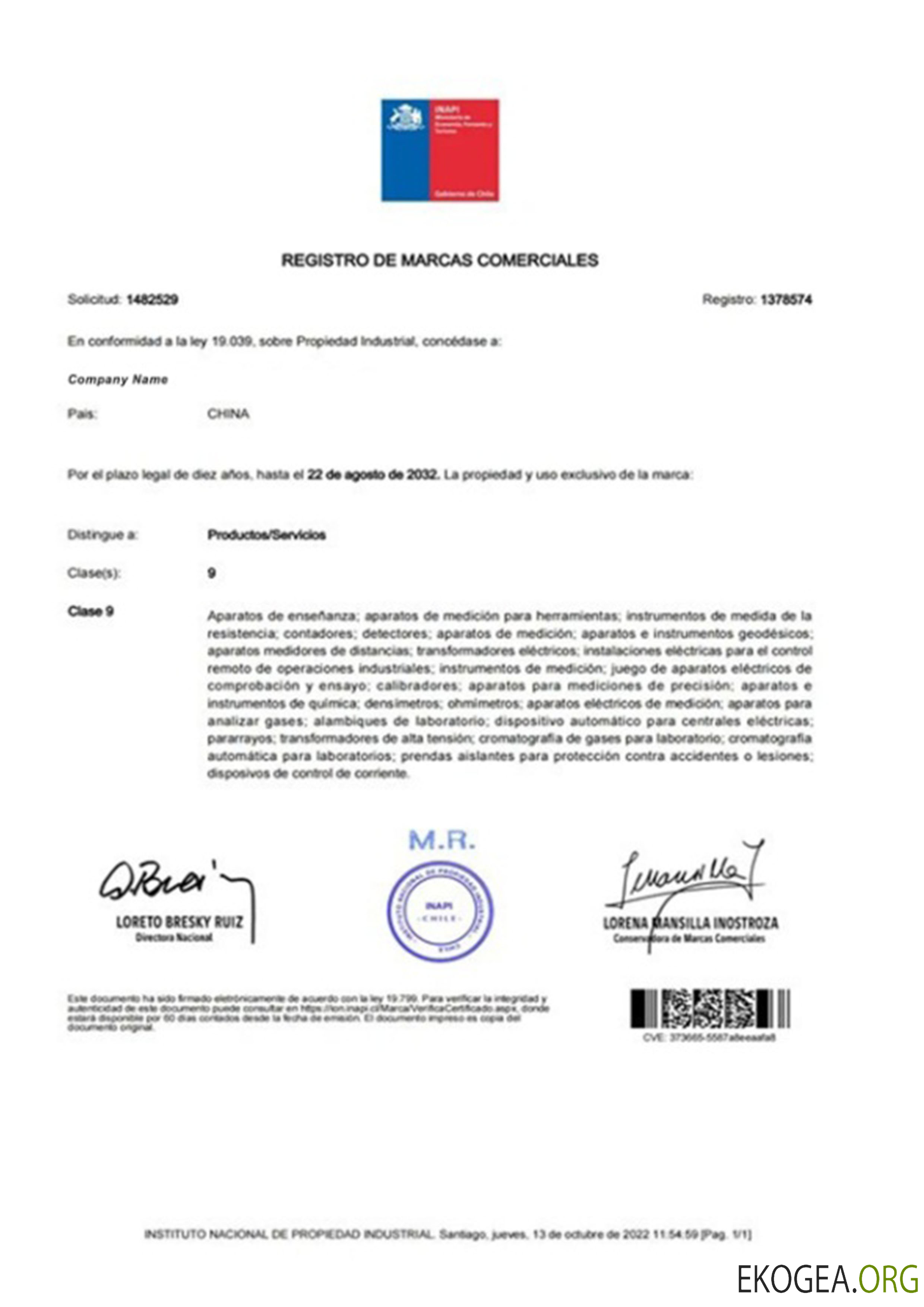 Licence d'enregistrement d'entreprise en Chine